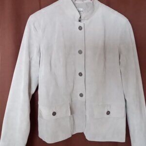 Women's CHICO'S suede leather jacket. Size 1 ( chico's size)
